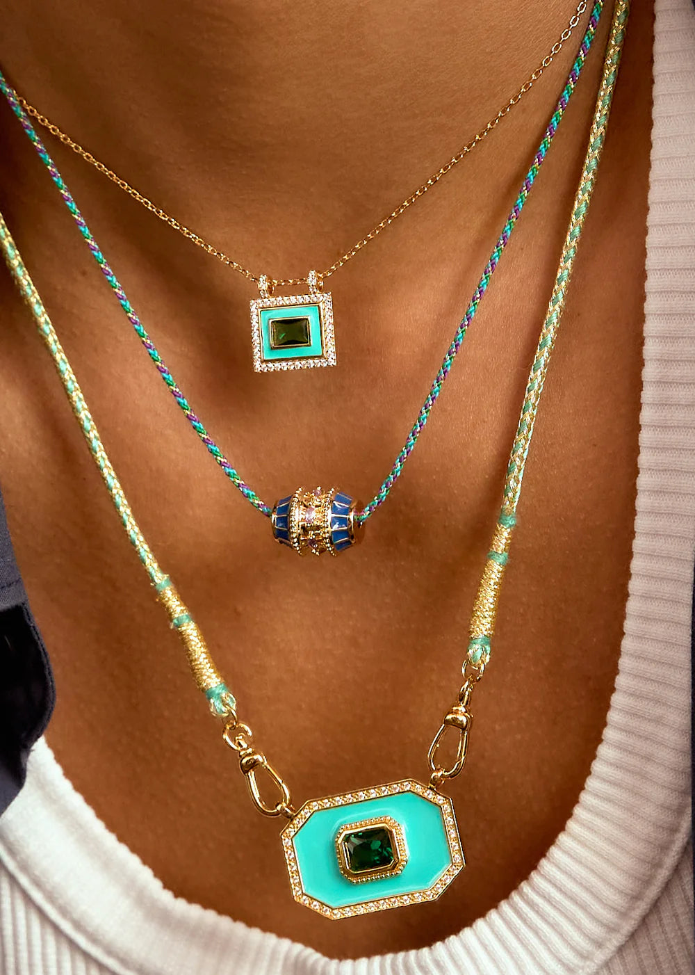 Collar Turquoise El Paso de oro