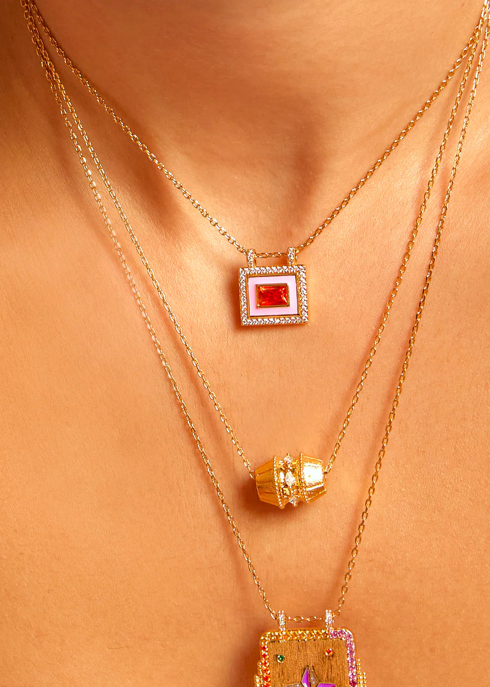 Collar Pink El Paso de oro