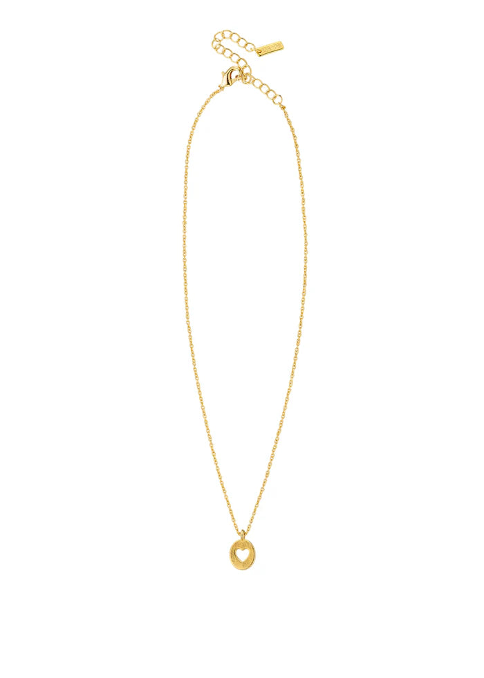 Collar Heart Lover en oro laminado
