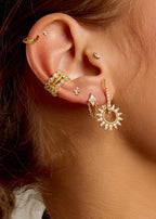 Piercing falso Doble Infinity en oro laminado