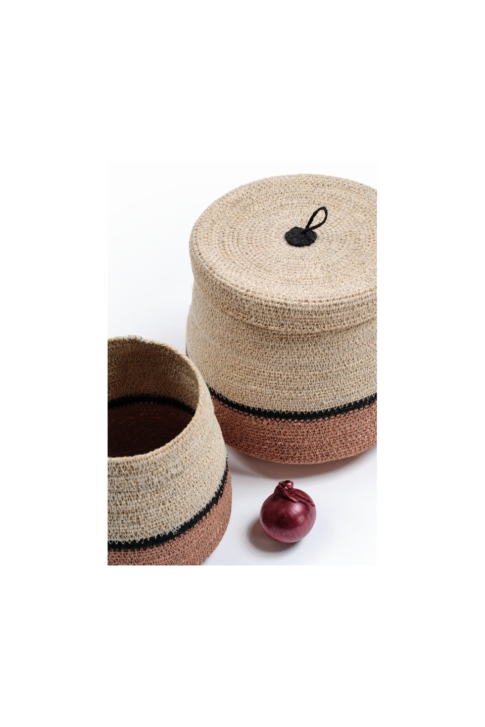Set of 2 baskets "MAZEL"