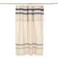 INDIGO STRIPE PIECE DE LIN 140X230 CM