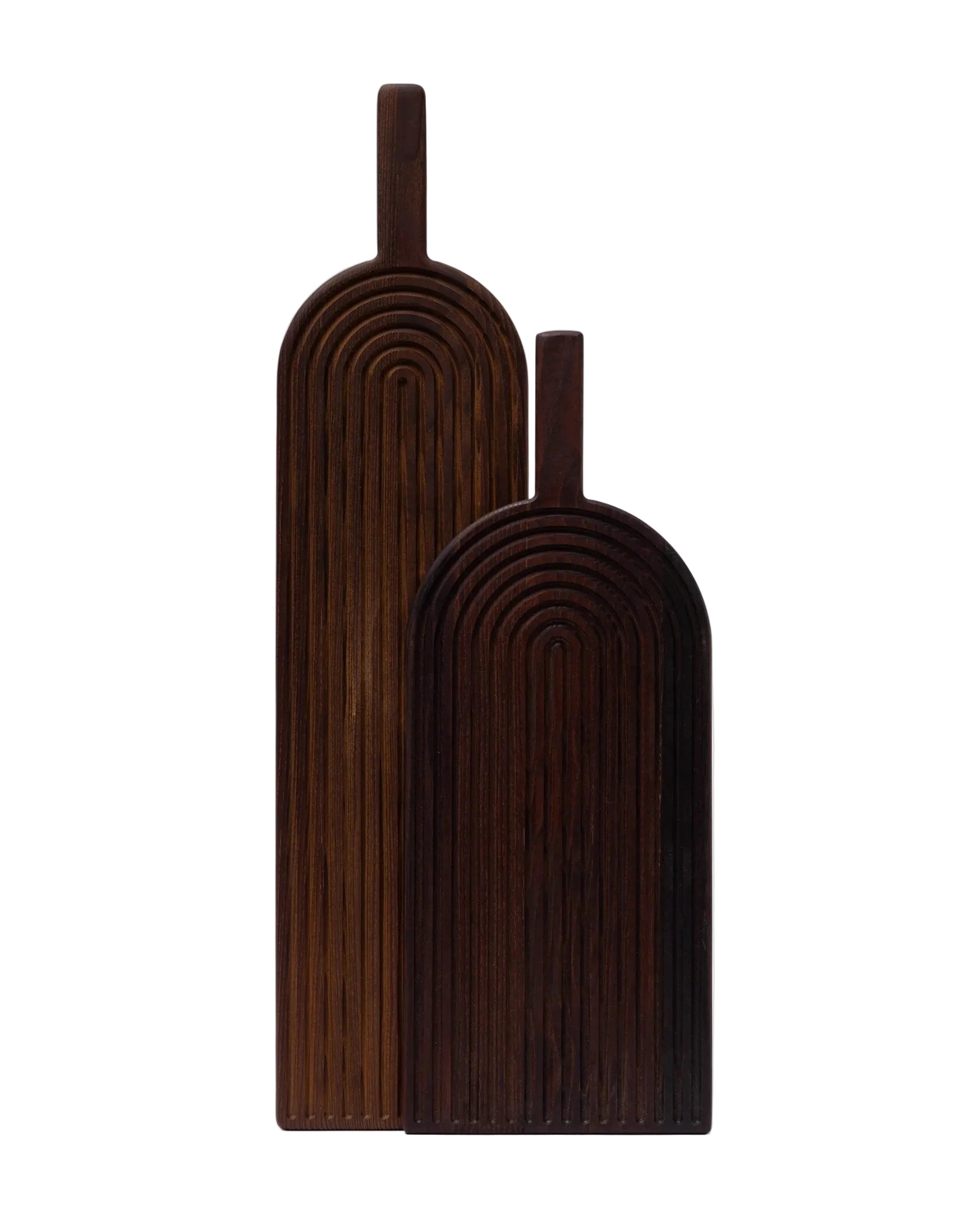 Tabla para servir de madera de fresno termotratada